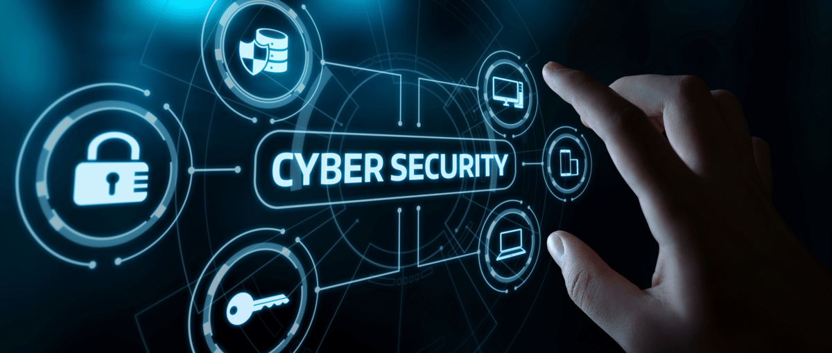 Bild von einem Bildschirm zum Thema Cybersicherheit