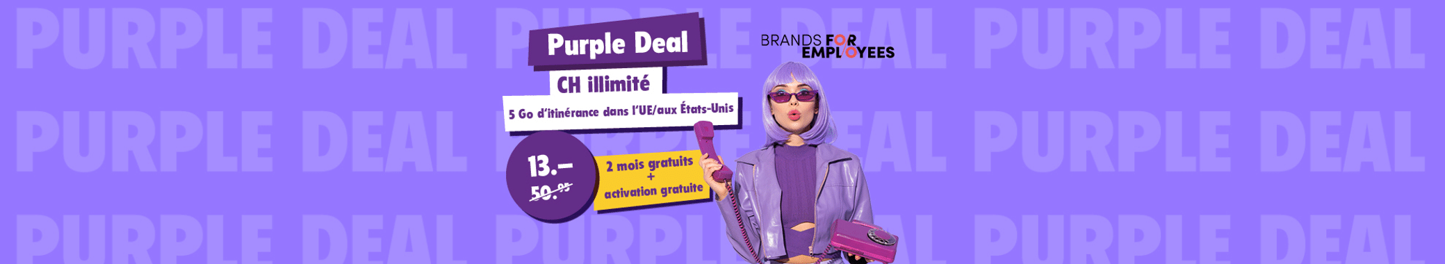 Brands for Employee Purple Deal Banner